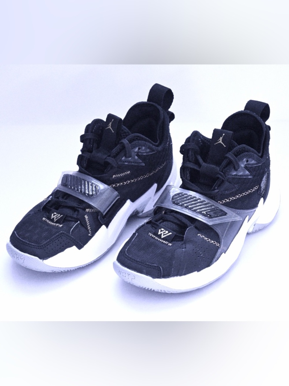 Air Jordan Why Not Zer0.4 GS Black Gold White Youth Size 4.5Y